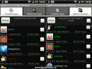 ASTRO Backup Manager