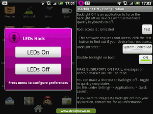 Leds Hack & Backlight Off