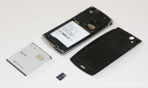 Sony Ericsson Xperia Arc - неполная разборка