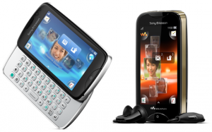 Sony Ericsson Txt pro и Sony Ericsson Mix Walkman