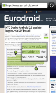 Обновление HTC Desire до Android 2.3