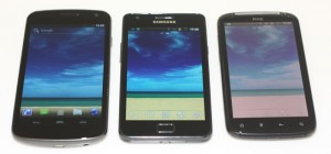 Galaxy Nexus vs Galaxy S II vs HTC Sensation