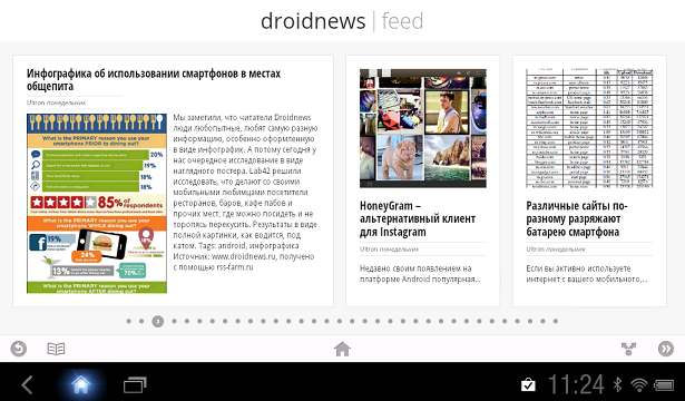 Фид Droidnews.ru открытый в Google Currents